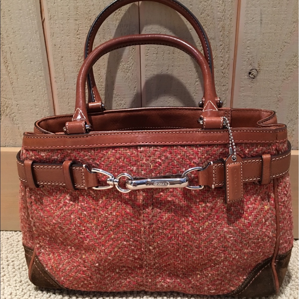 Coach Hampton Herringbone purse